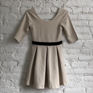 COOPERATIVE pleated cream dress